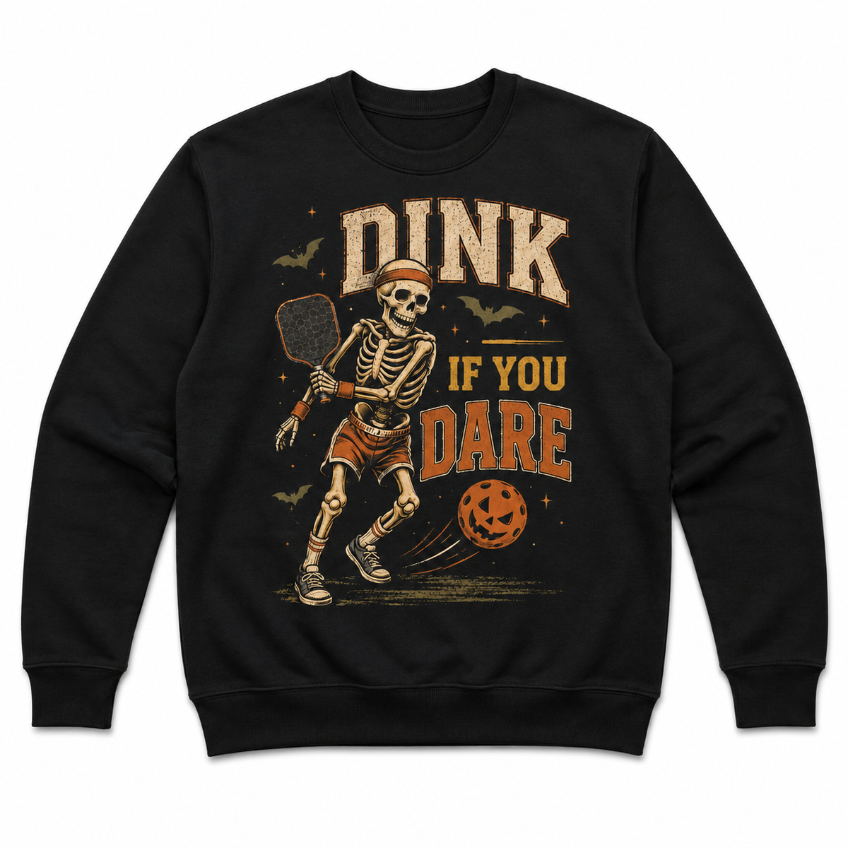 Dink If You Dare Pickleball Halloween Skeleton Shirt